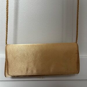 Elegant Gold Clutch Bag by La Regaie